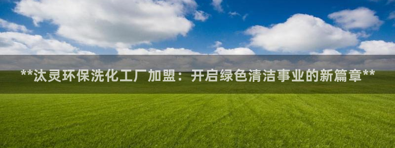 亿万先生手机版客户端下载安装：**汰灵环保洗化工厂加盟：开启绿色清洁事业的新篇章**