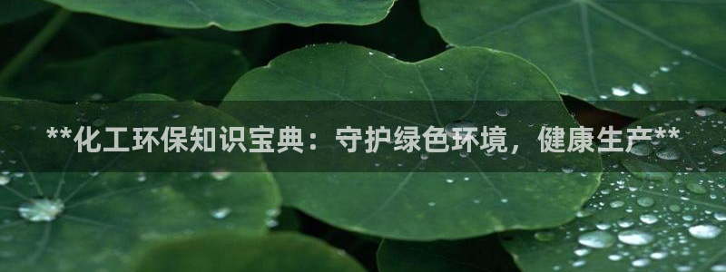亿万先生网页版登录：**化工环保知识宝典：守护绿色环境，健康生产**