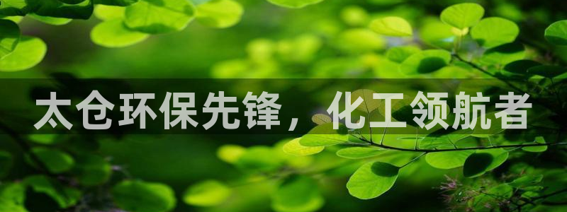 亿万先生网页版登录：太仓环保先锋，化工领航者