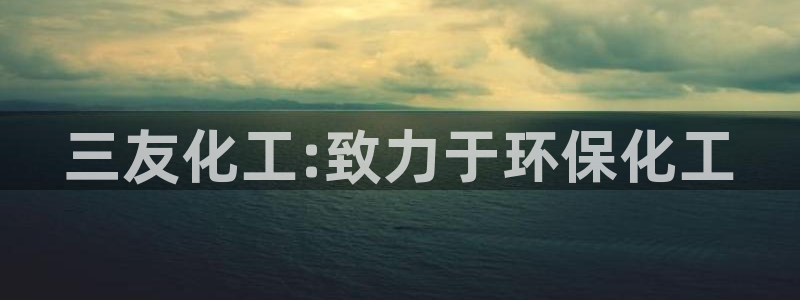 mr07亿万先生：三友化工:致力于环保化工