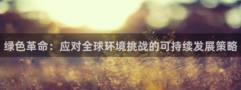 亿万先生客服联系方式是什么：绿色革命：应对全球环境挑战的可持续发展策略