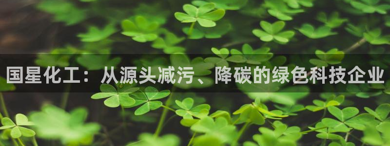 亿万先生手游下载官网：国星化工：从源头减污、降碳的绿色科技企业