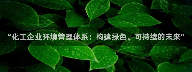 亿万先生网页版登录：“化工企业环境管理体系：构建绿色、可持续的未来”