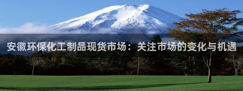 亿万千百十:安徽环保化工制品现货市场:关注市场的变化与机遇